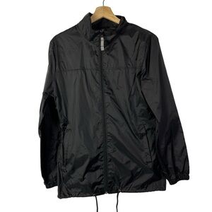 B&C Sirocco Black Full Zip Windbreaker Jacket S